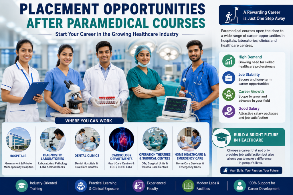 VGIMS| Placement Opportunities After Paramedical Courses