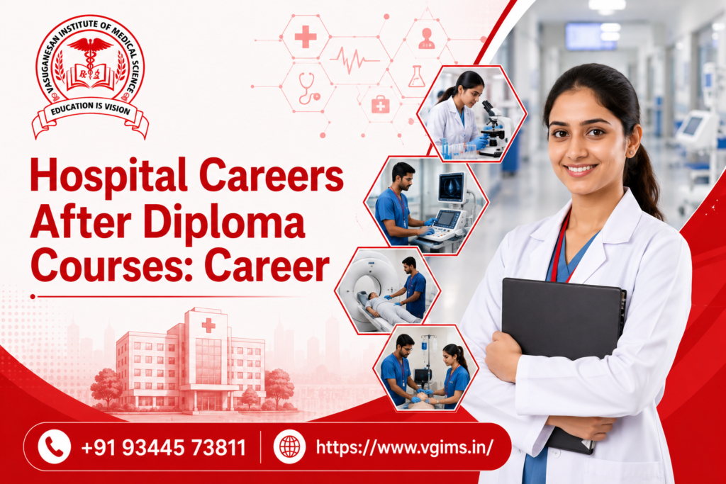 VGIMS | Diploma healthcare students performing practical clinical training
