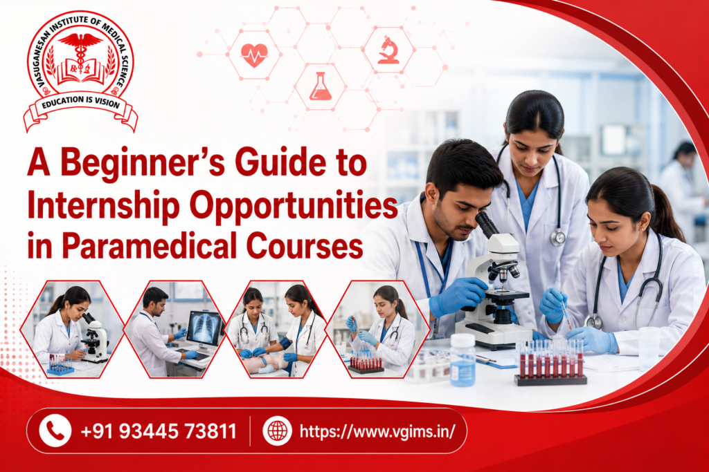 VGIMS | Paramedical students receiving hospital internship training