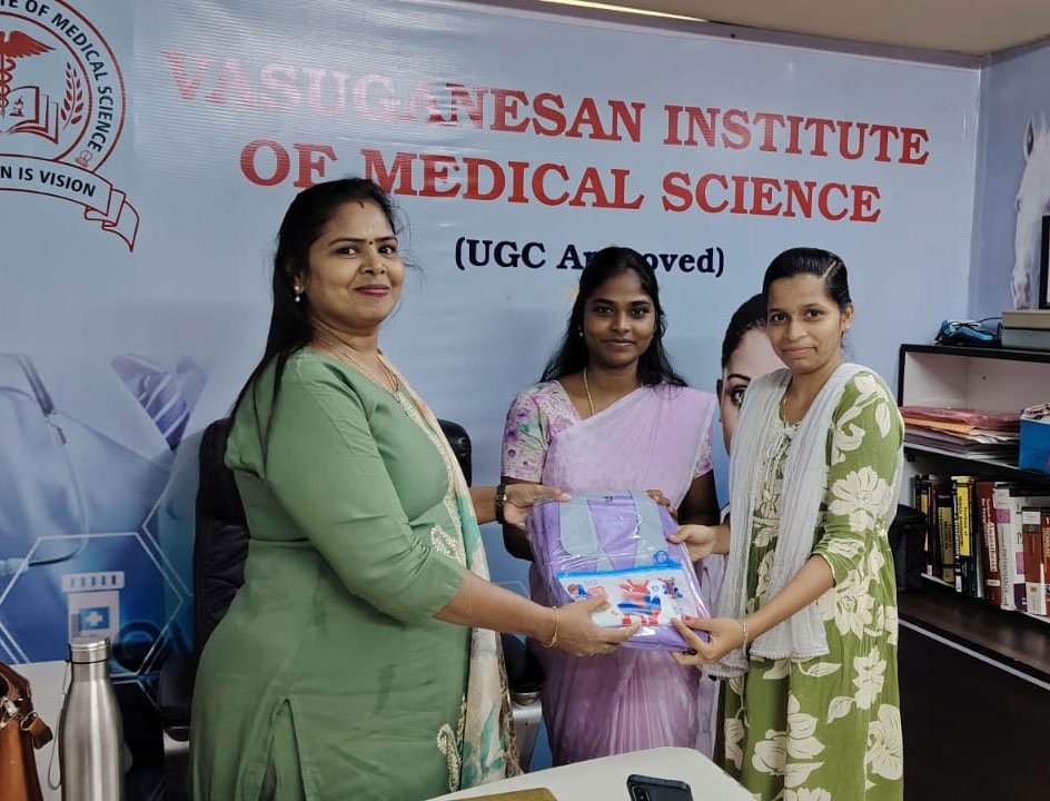 Free student kit distribution by VGIMS to support paramedical students