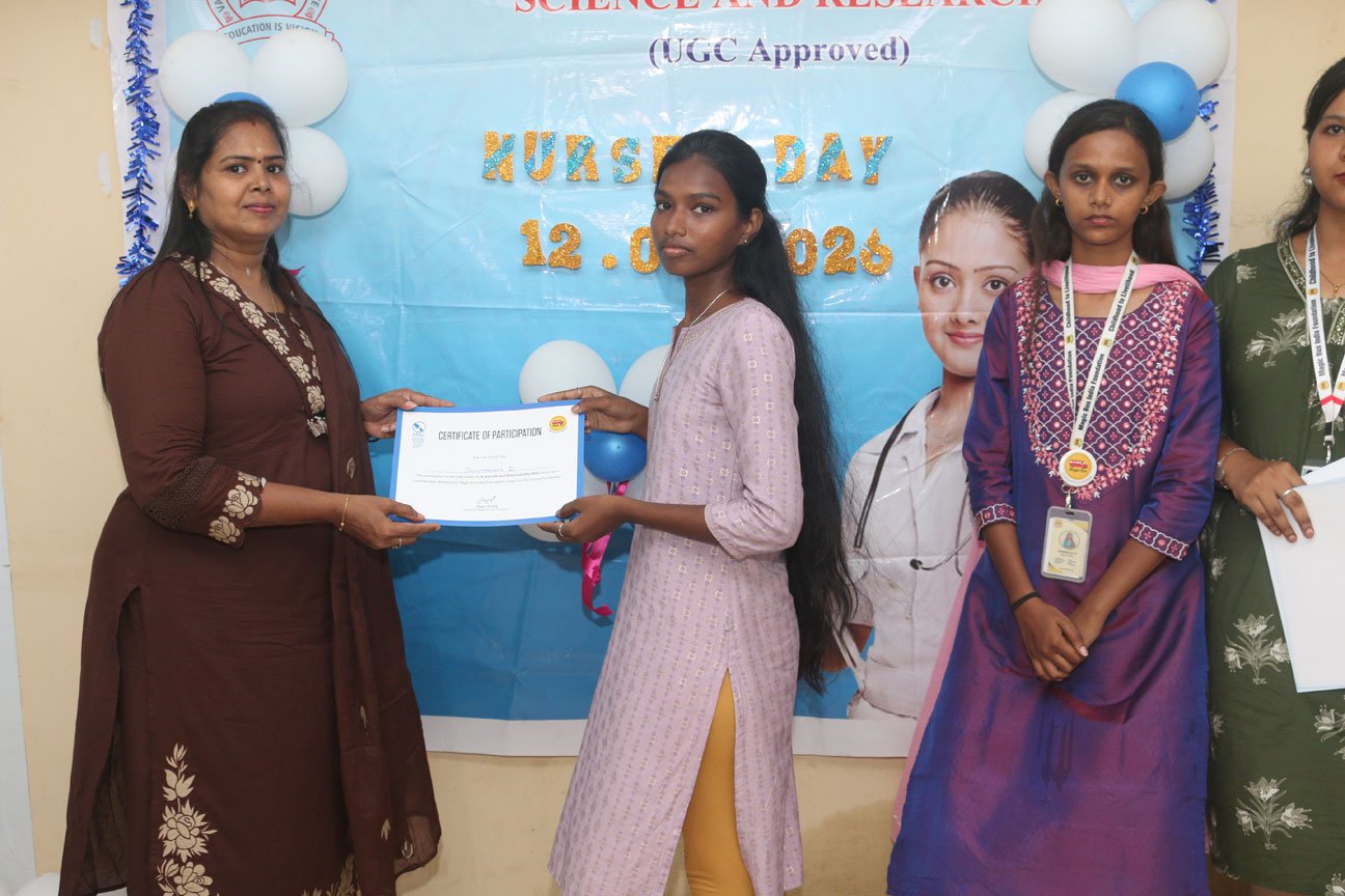 Nursing Day celebration at Vasuganesan Institute of Medical Sciences (VGIMS) Chennai with nursing students