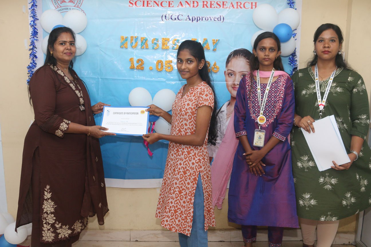 Nursing Day celebration at Vasuganesan Institute of Medical Sciences (VGIMS) Chennai with nursing students
