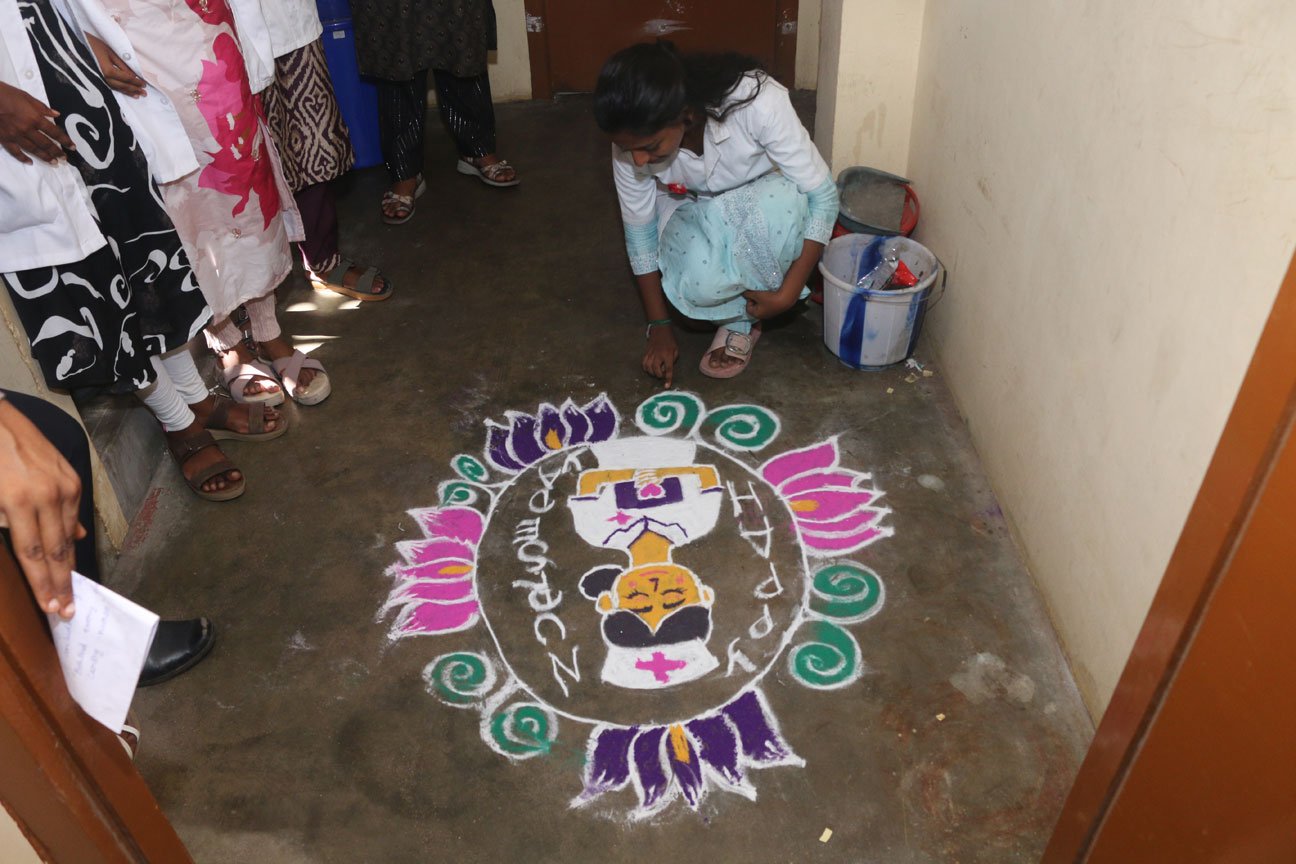 Nursing Day celebration at Vasuganesan Institute of Medical Sciences (VGIMS) Chennai with nursing students