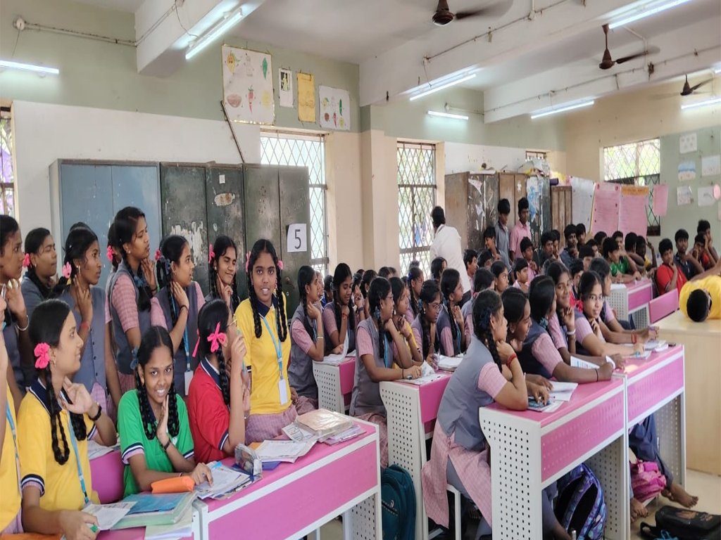 VGIMS paramedical career guidance seminar for higher secondary school students in Chennai