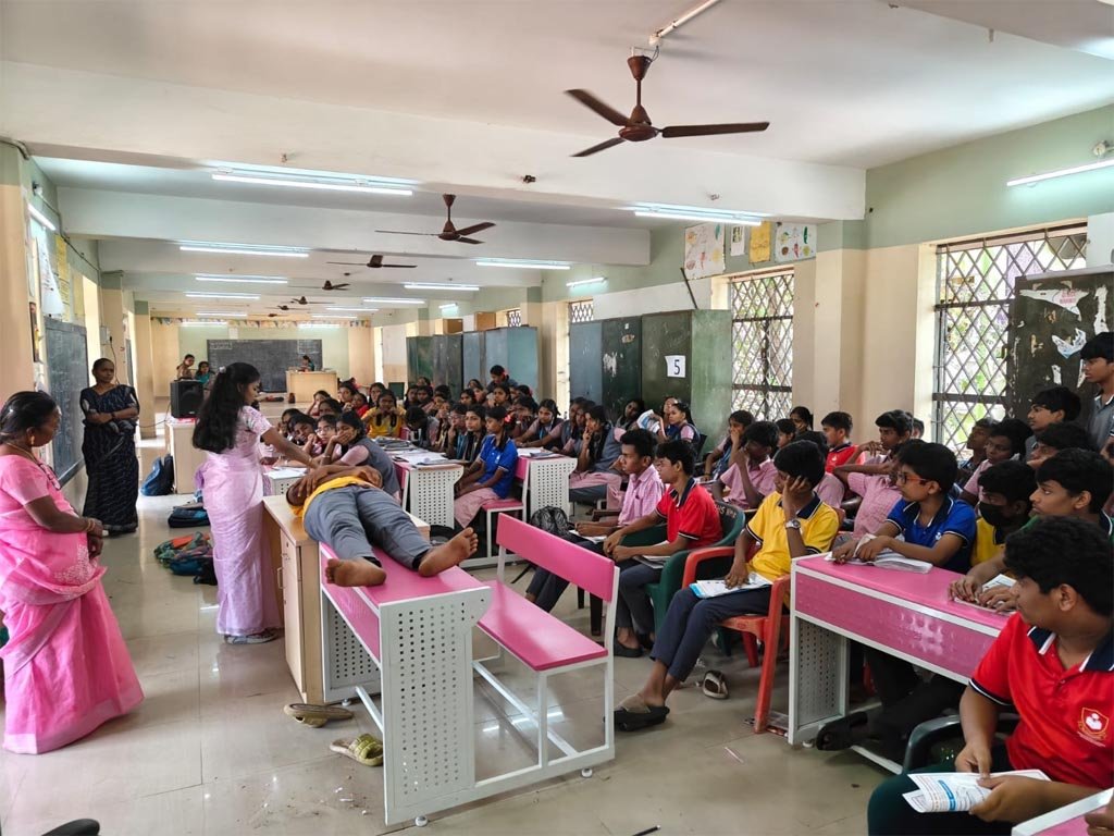 VGIMS paramedical career guidance seminar for higher secondary school students in Chennai