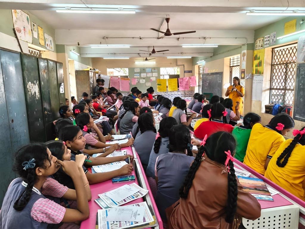 VGIMS paramedical career guidance seminar for higher secondary school students in Chennai