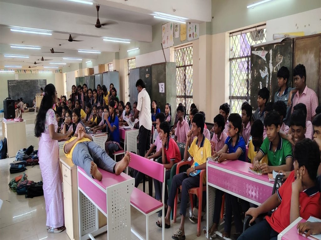 VGIMS paramedical career guidance seminar for higher secondary school students in Chennai