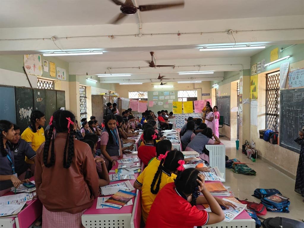 VGIMS paramedical career guidance seminar for higher secondary school students in Chennai
