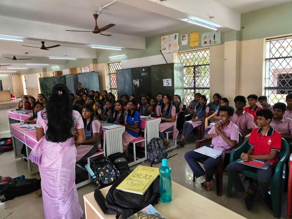 VGIMS paramedical career guidance seminar for higher secondary school students in Chennai