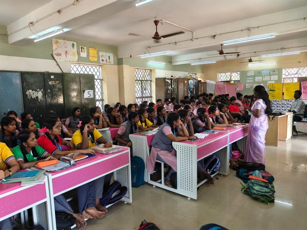 VGIMS paramedical career guidance seminar for higher secondary school students in Chennai